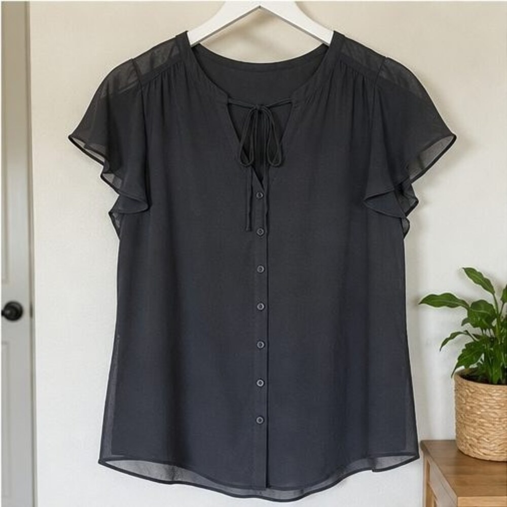 Charcoal Tunic Blouse